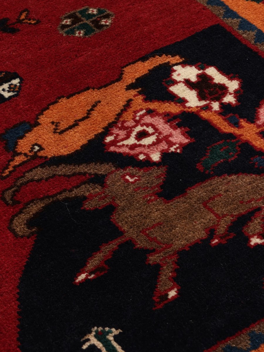 116x164 см, Иран, Кашкай, Wool, чёрный — вид 5