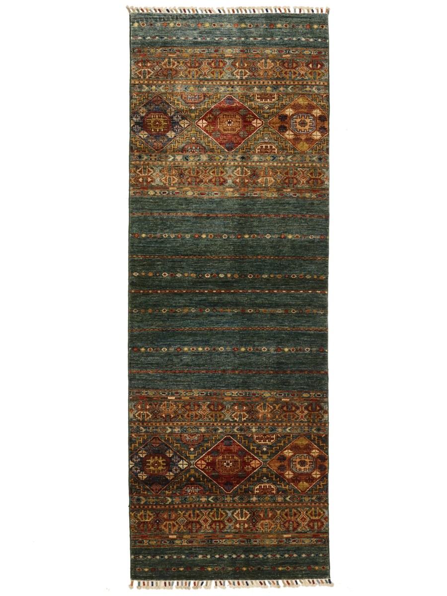 83x235 см, Афганистан, Восточные, Wool, чёрный