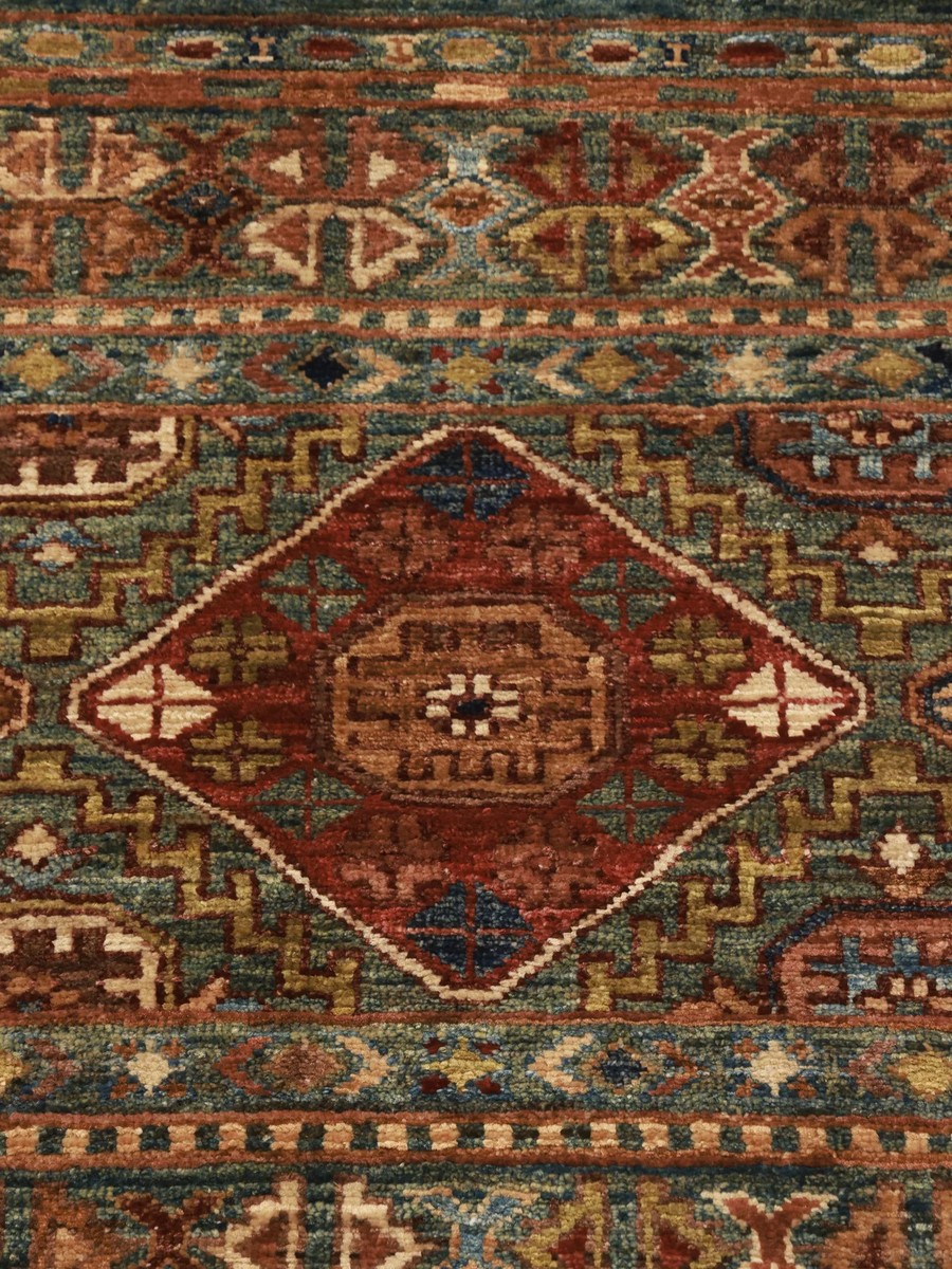 83x235 см, Афганистан, Восточные, Wool, чёрный — вид 3