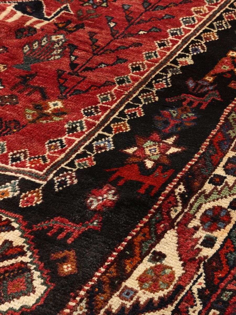 178x272 см, Иран, Кашкай, Wool, чёрный — вид 5