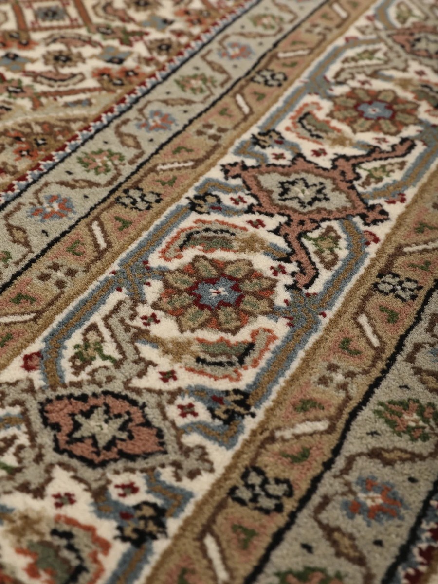142x204 см, Индия, Табриз, Wool, коричневый — вид 4
