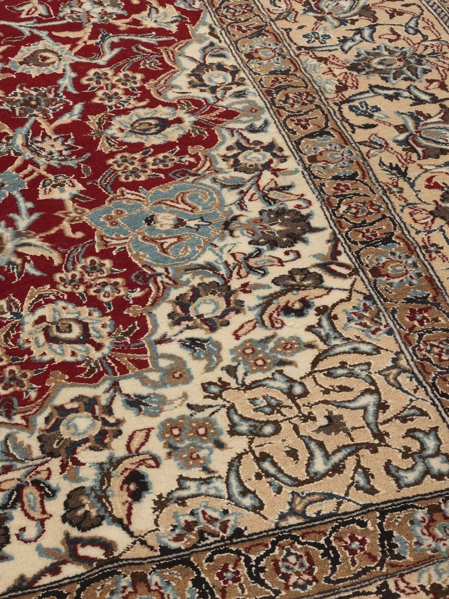 203x304 см, Иран, Наин, Wool, бежевый — вид 4