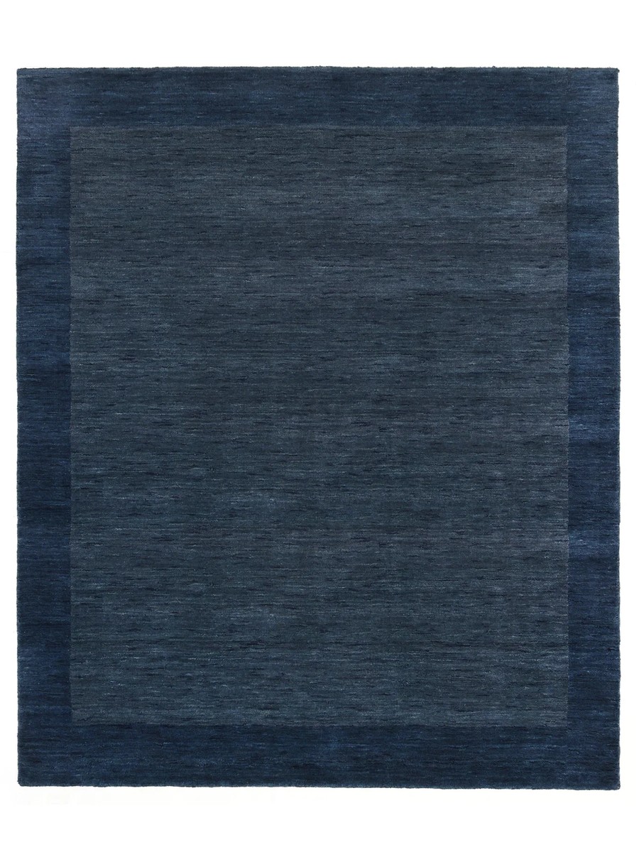 250x300 см, Индия, Однотонные, Wool, тёмно-синий