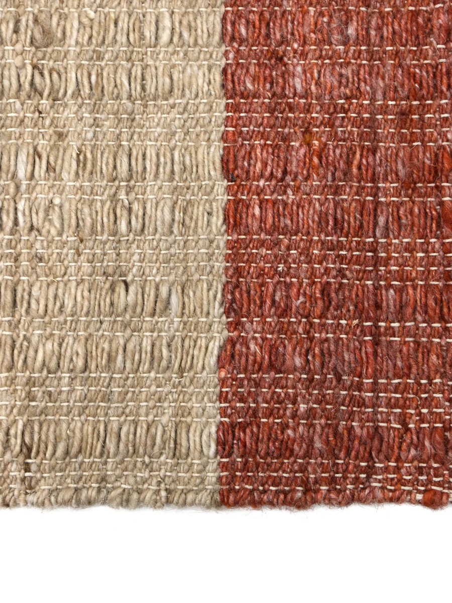 200x300 см, Индия, Современные, Wool, ржаво-красный — вид 4
