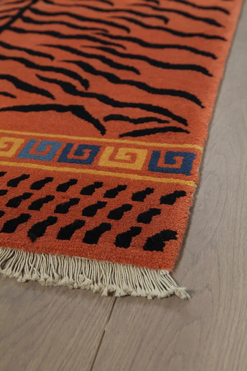 92x154 см, Китай, Восточные, Wool, красный — вид 3