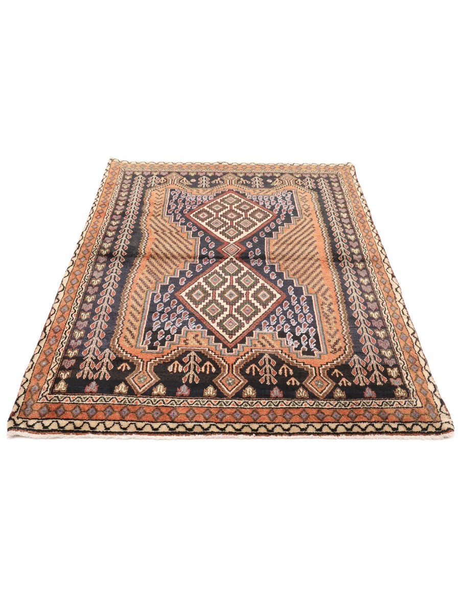 103x140 см, Иран, Восточные, Wool, чёрный — вид 2