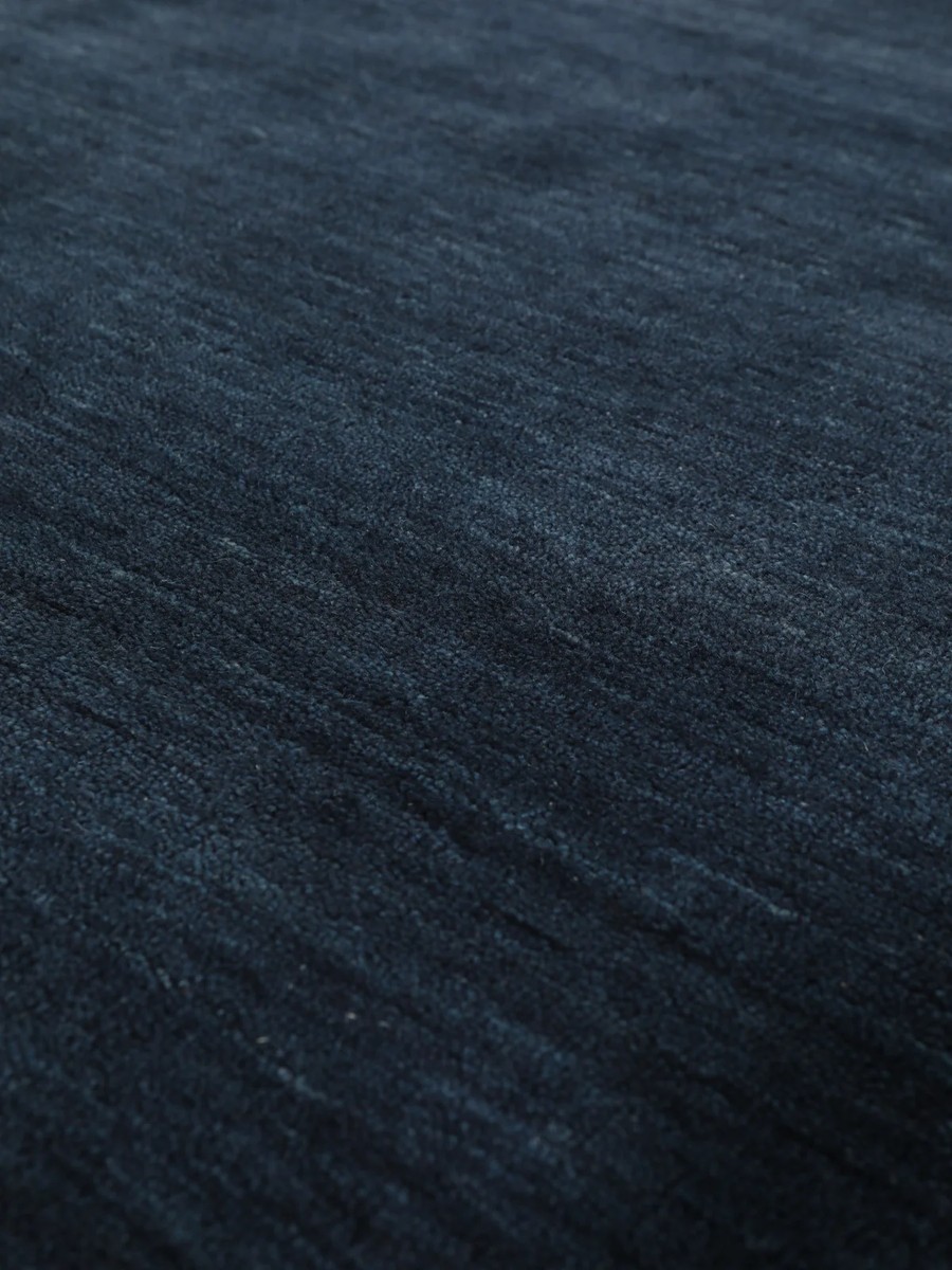 250x300 см, Индия, Однотонные, Wool, тёмно-синий — вид 5
