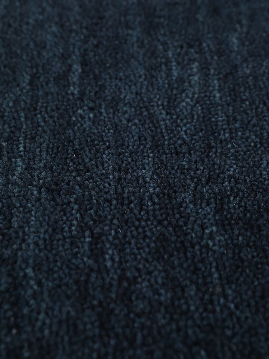 250x300 см, Индия, Однотонные, Wool, тёмно-синий — вид 6