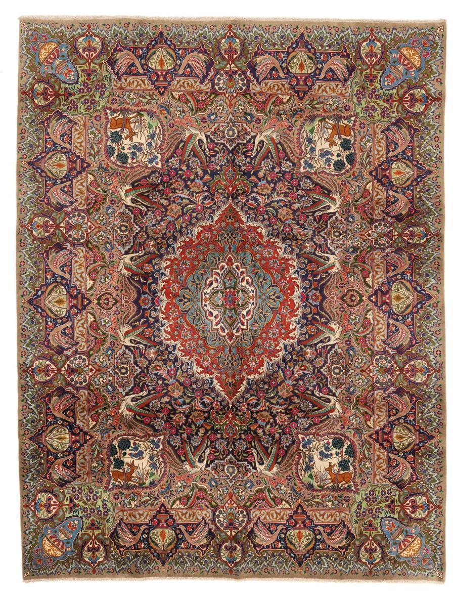 298x388 см, Иран, Восточные, Wool, красный