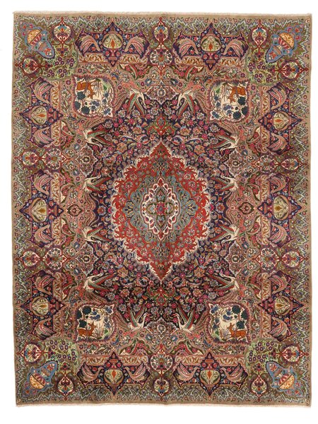 298x388 см, Иран, Восточные, Wool, красный