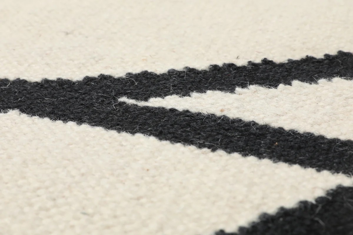 80x350 см, Индия, Современные, Wool, чёрный — вид 3