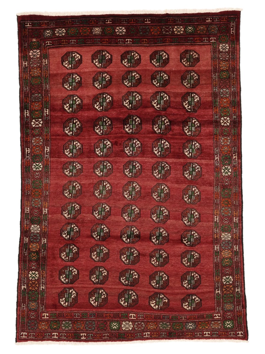 191x283 см, Иран, Восточные, Wool, красный