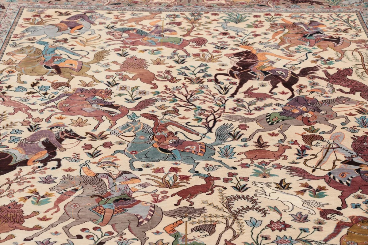 140x212 см, Иран, Шёлк, Silk, коричневый — вид 3