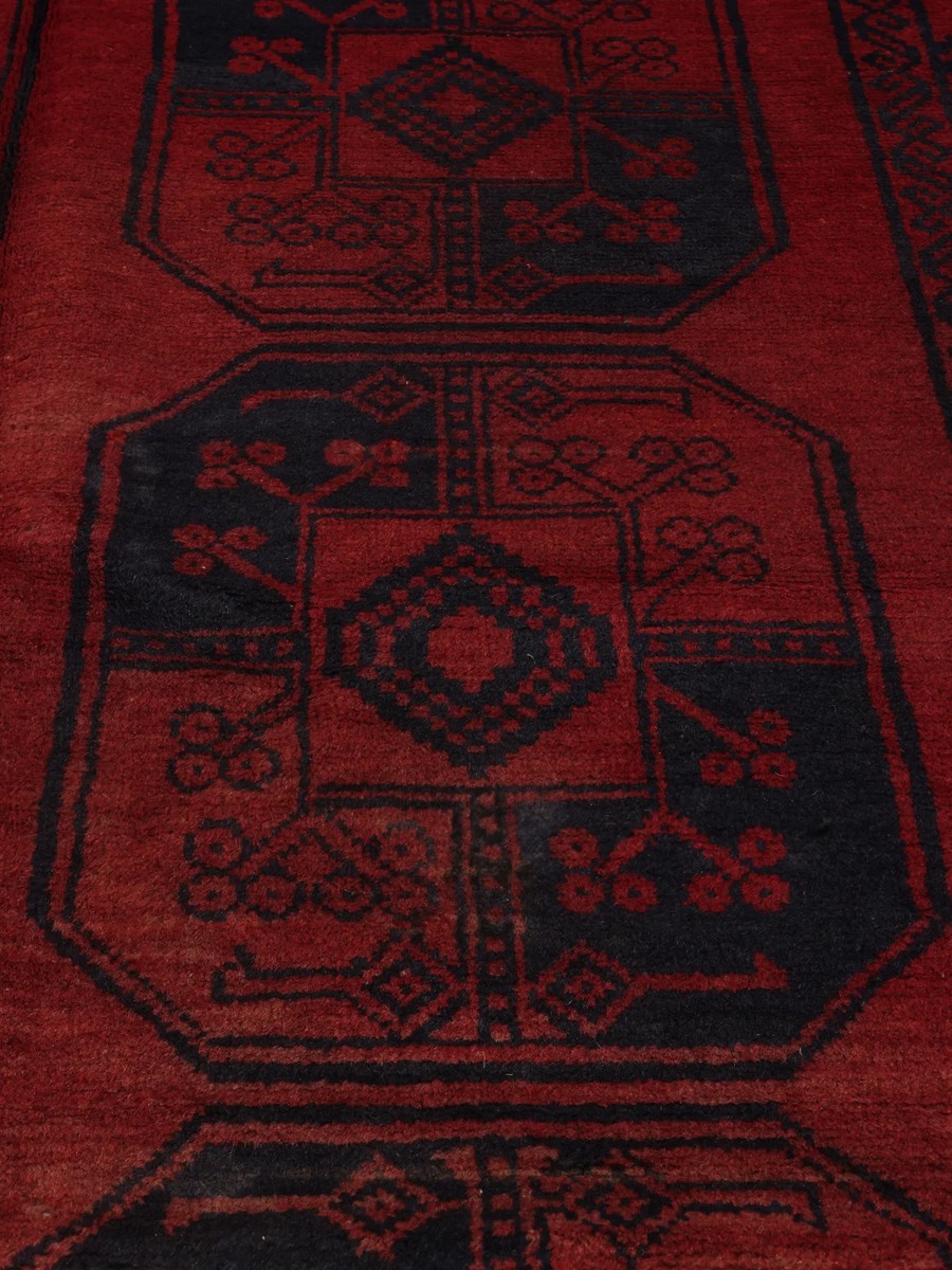 145x290 см, Афганистан, Балучи, Wool, чёрный