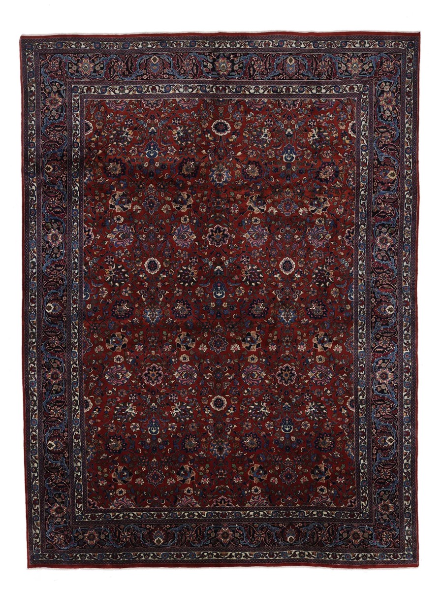 302x407 см, Иран, Машад, Wool, чёрный
