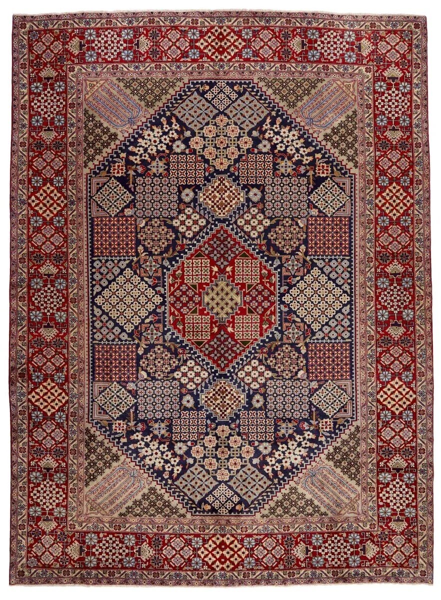314x429 см, Иран, Восточные, Wool, красный