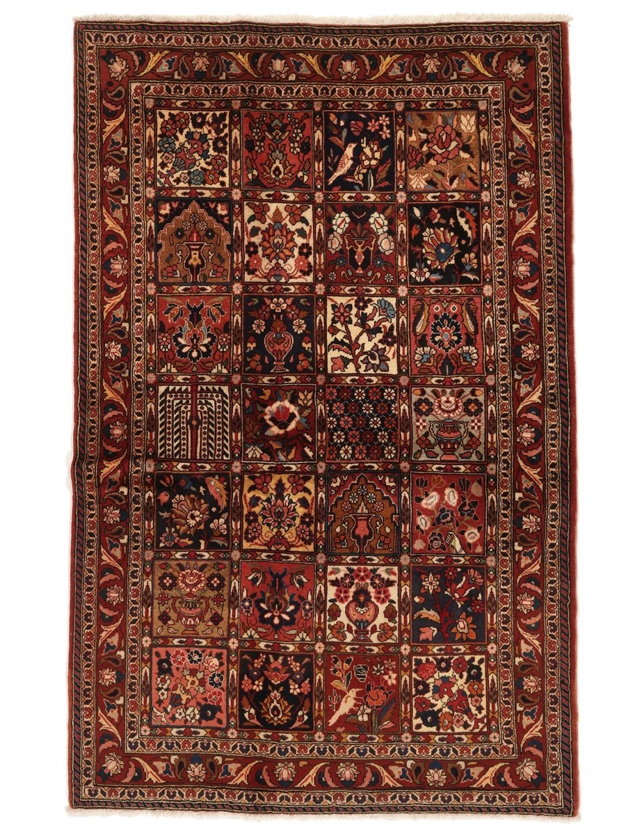 128x200 см, Иран, Бахтиари, Wool, чёрный