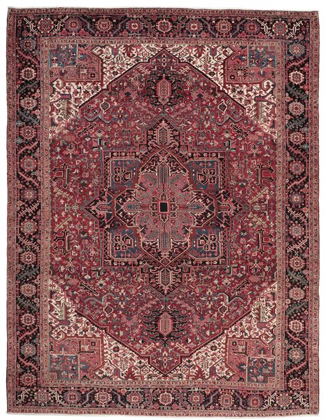 314x408 см, Иран, Хериз, Wool, красный