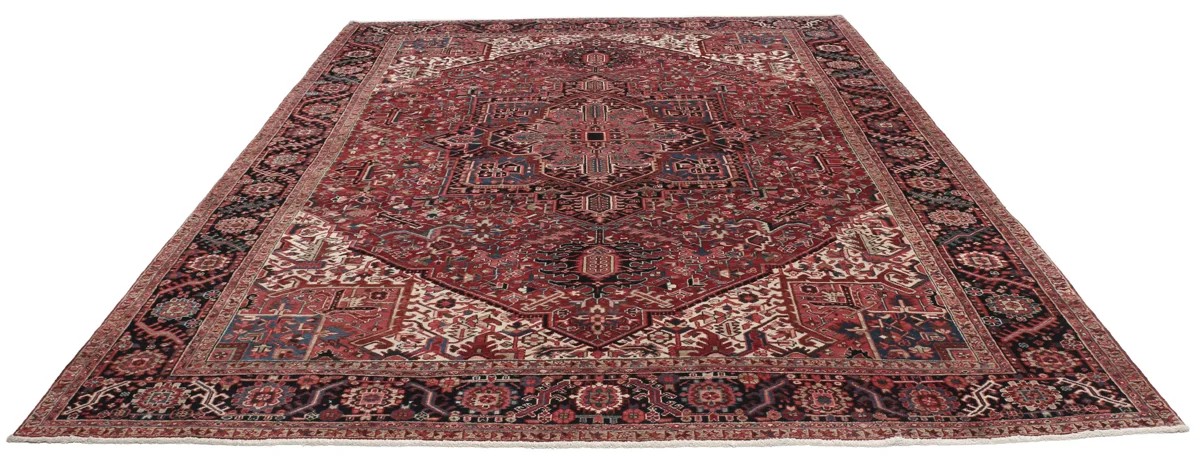 314x408 см, Иран, Хериз, Wool, красный — вид 3