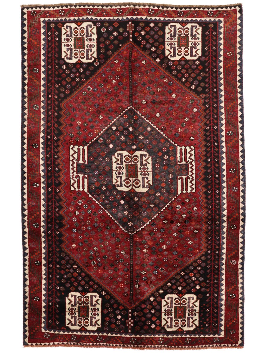 158x248 см, Иран, Кашкай, Wool, бежевый