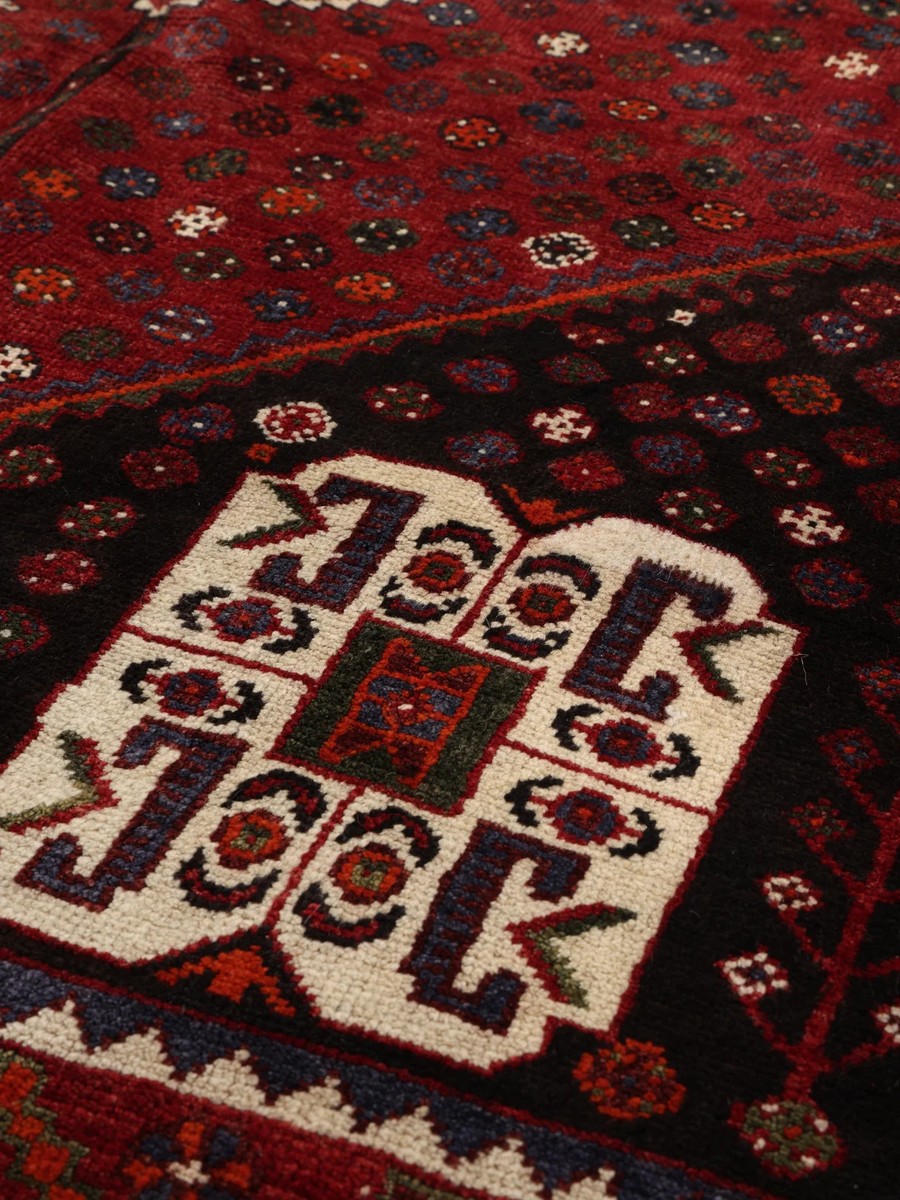 158x248 см, Иран, Кашкай, Wool, бежевый — вид 6