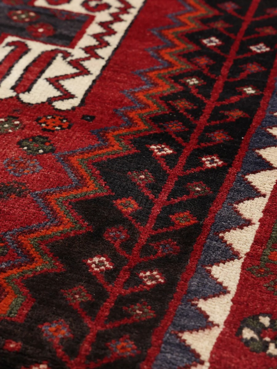 158x248 см, Иран, Кашкай, Wool, бежевый — вид 7