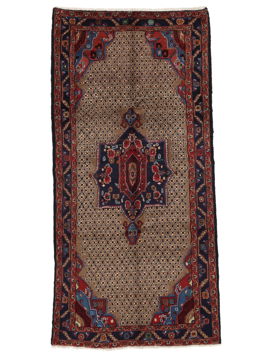 153x313 см, Иран, Восточные, Wool, чёрный