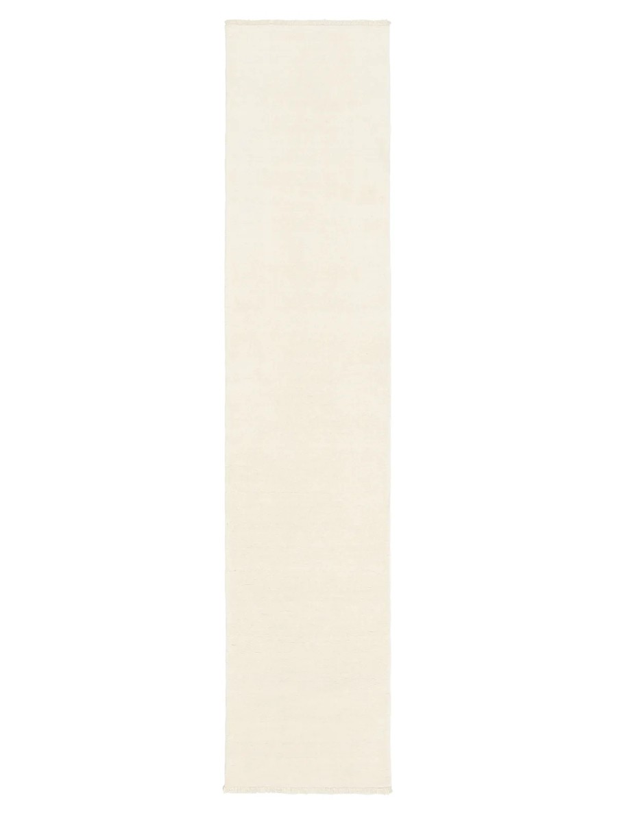80x400 см, Индия, Однотонные, Wool, белый