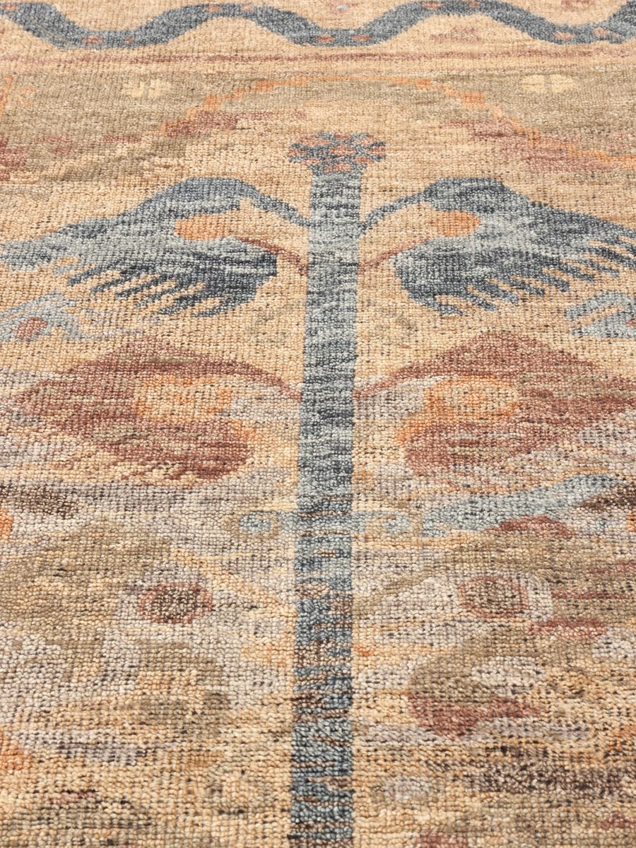 255x303 см, Индия, Анатолия, Wool, оранжевый — вид 3