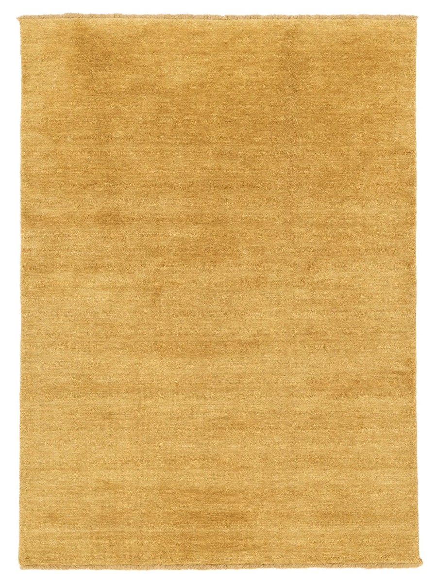 140x200 см, Индия, Однотонные, Wool, горчичный