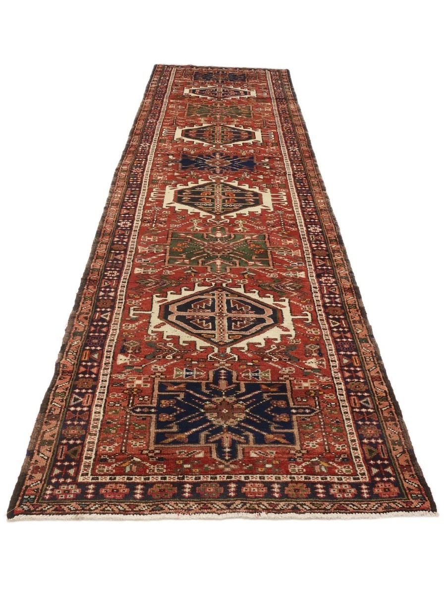 100x396 см, Иран, Хамадан, Wool, чёрный — вид 3