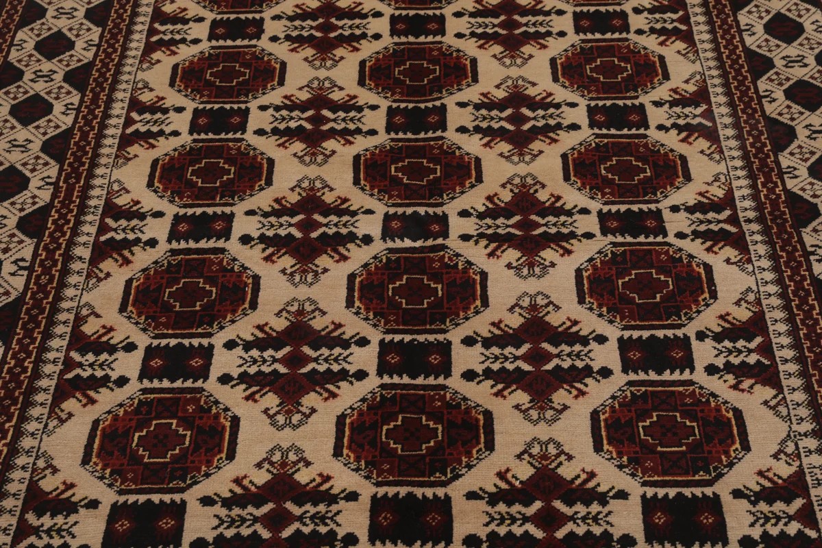 143x201 см, Афганистан, Восточные, Wool, чёрный — вид 3