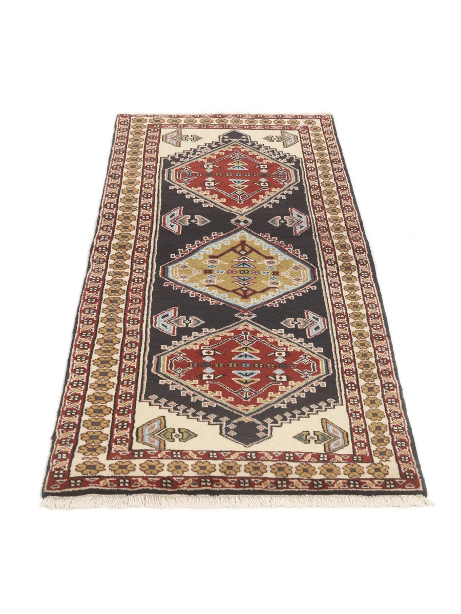 68x192 см, Иран, Восточные, Wool, чёрный