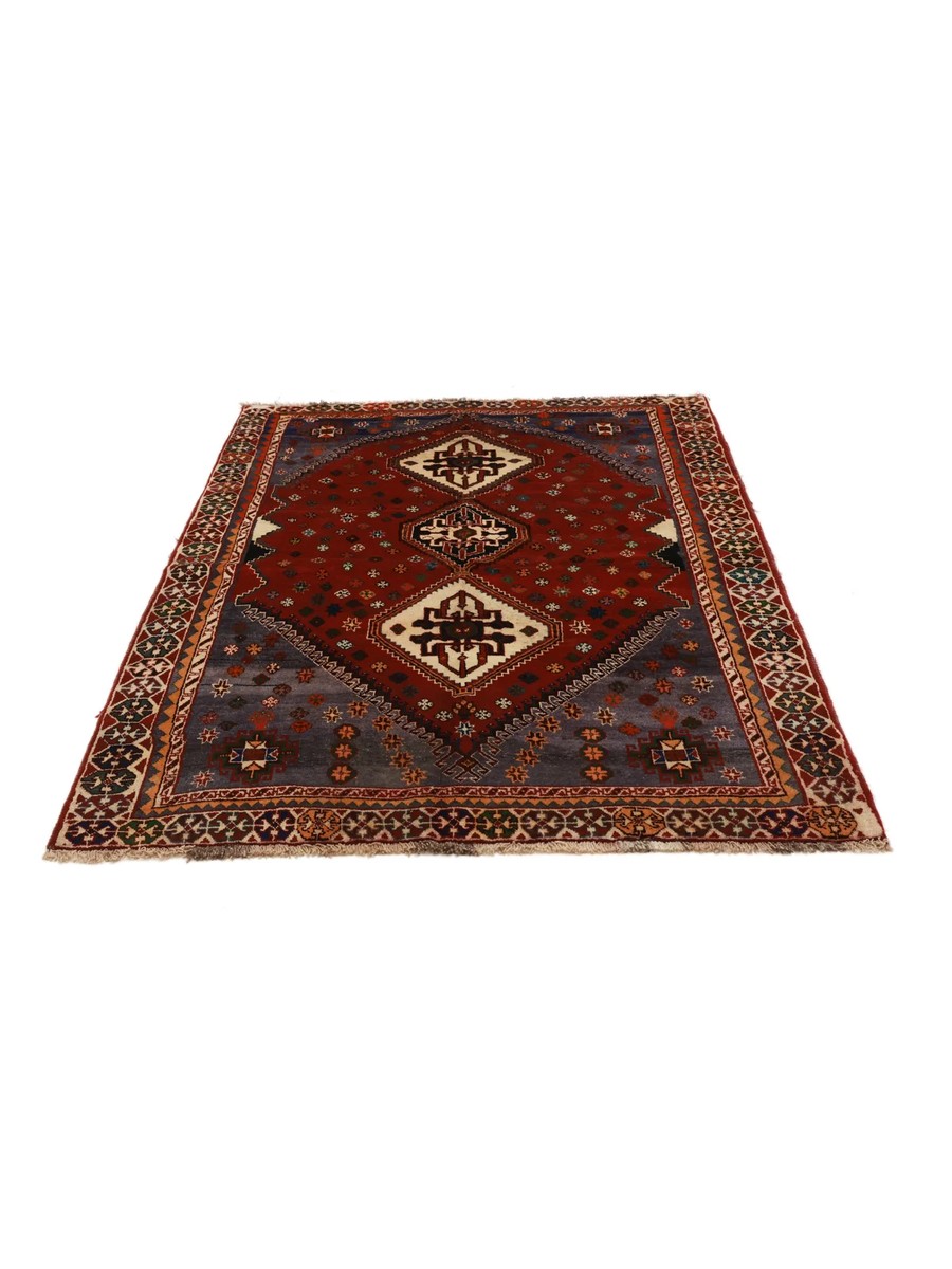 148x210 см, Иран, Кашкай, Wool, чёрный — вид 2