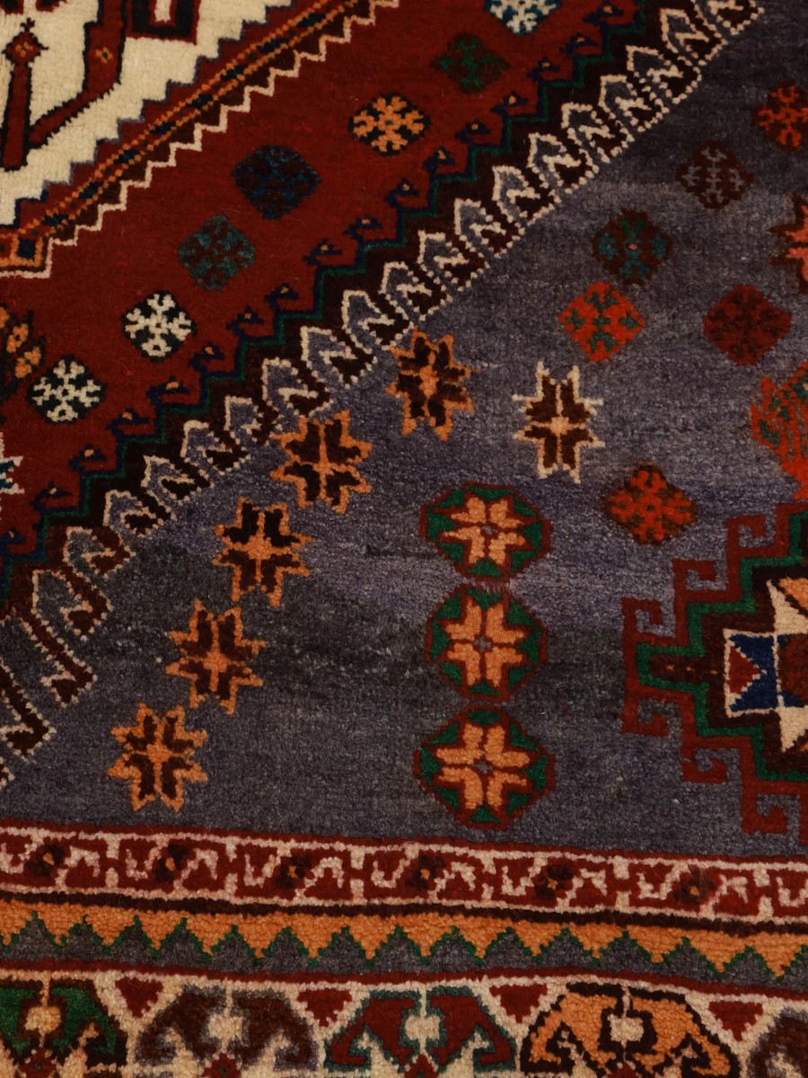 148x210 см, Иран, Кашкай, Wool, чёрный — вид 4