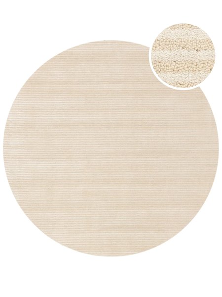 Ø200 см, Индия, Однотонные, Viscose, бежевый