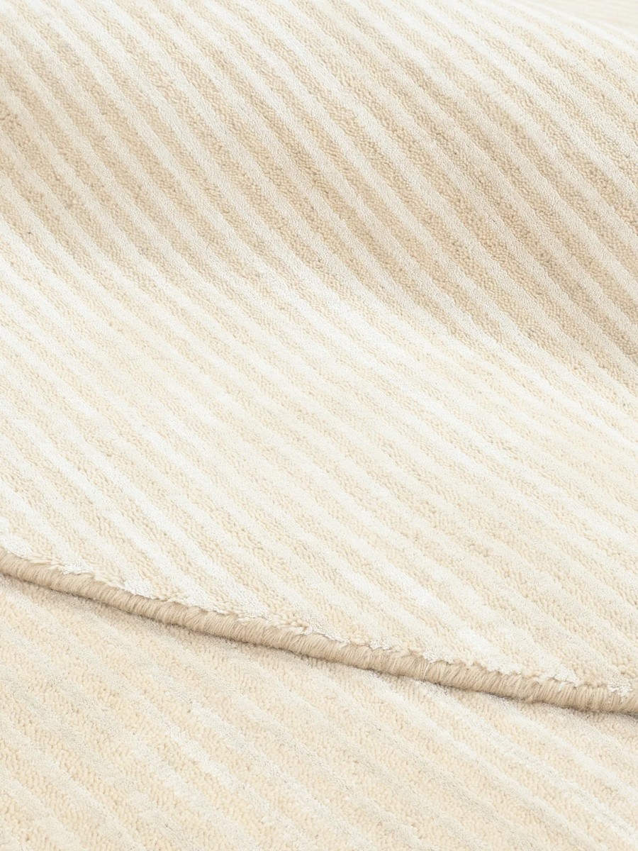 Ø200 см, Индия, Однотонные, Viscose, бежевый — вид 5