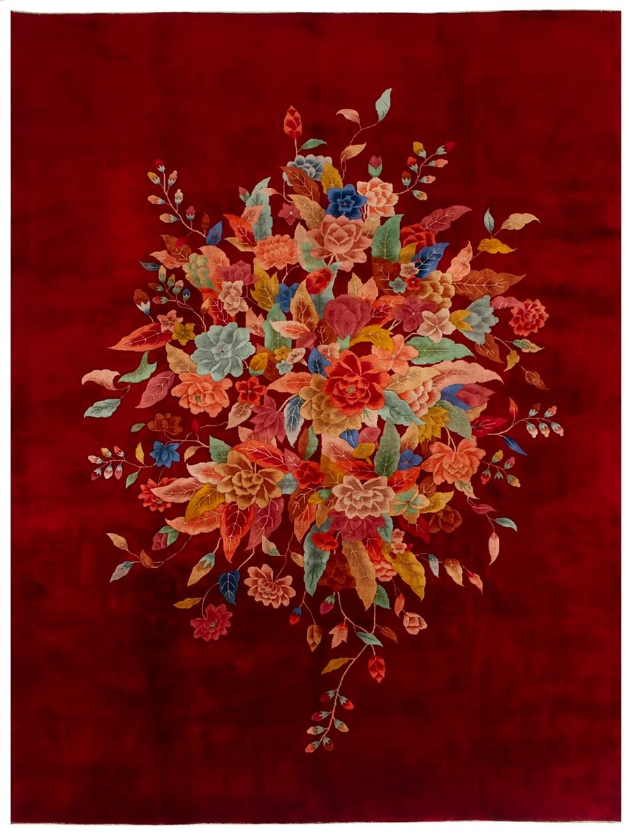 270x350 см, Китай, Восточные, Wool, чёрный