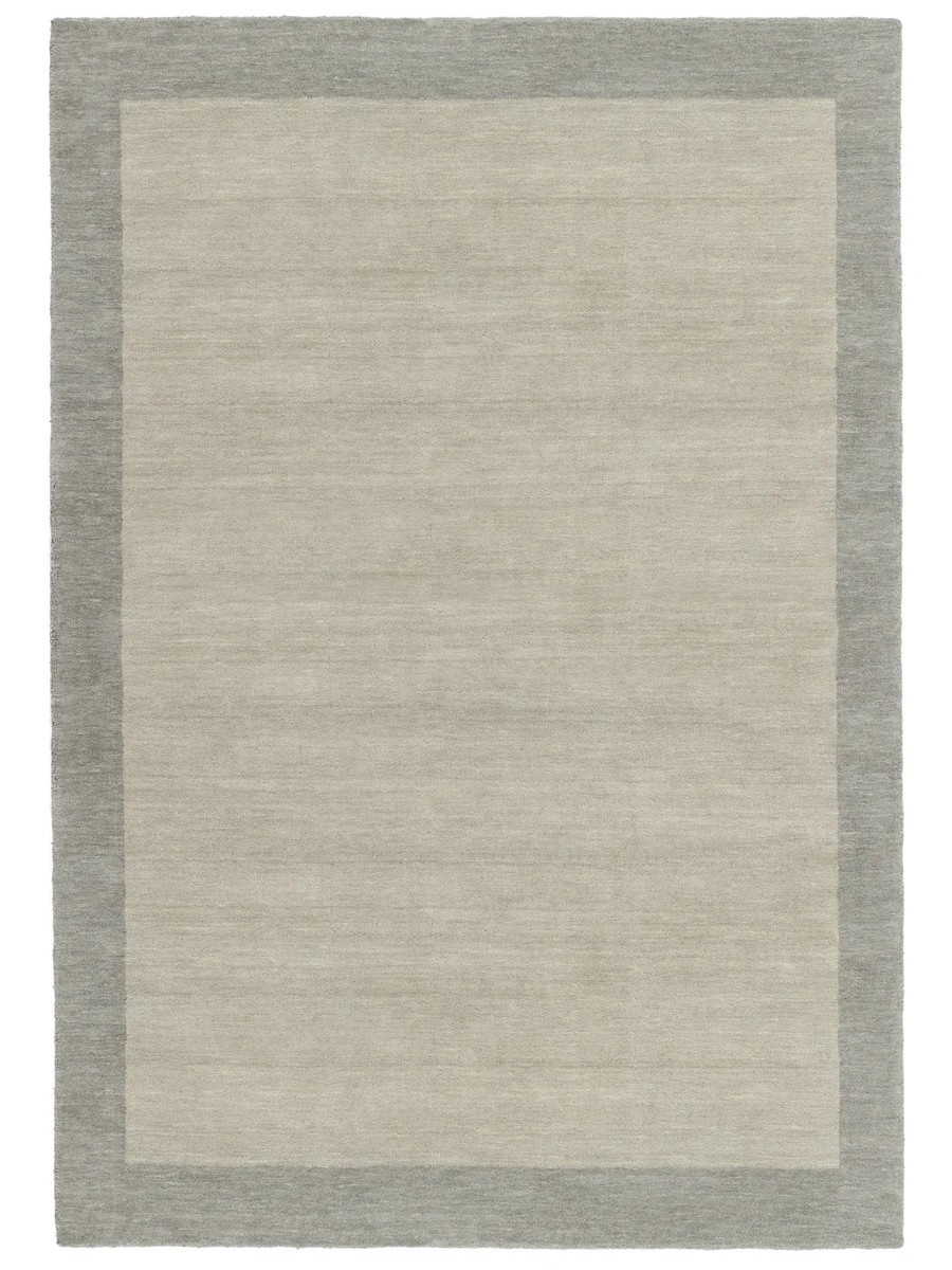 140x200 см, Индия, Однотонные, Wool, серо-бежевый
