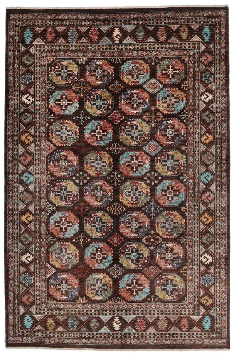 193x295 см, Афганистан, Восточные, Wool, чёрный