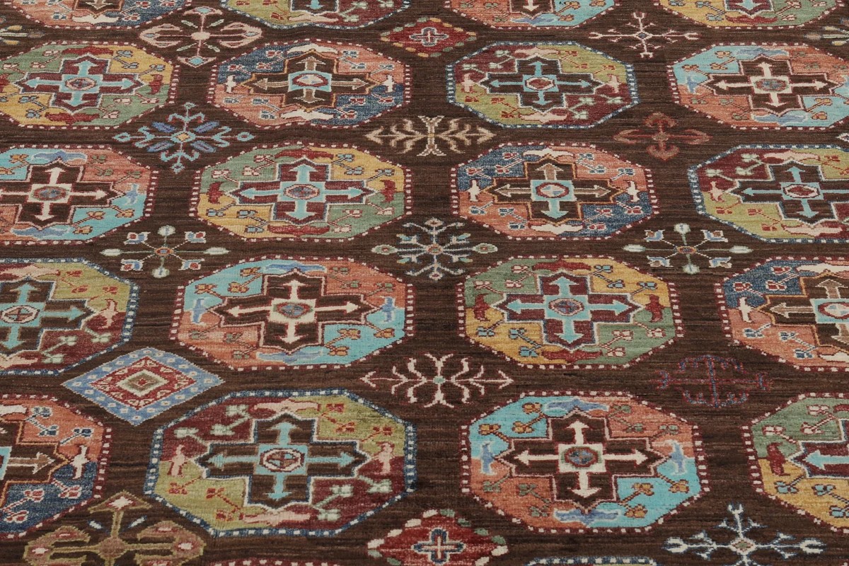 193x295 см, Афганистан, Восточные, Wool, чёрный — вид 3