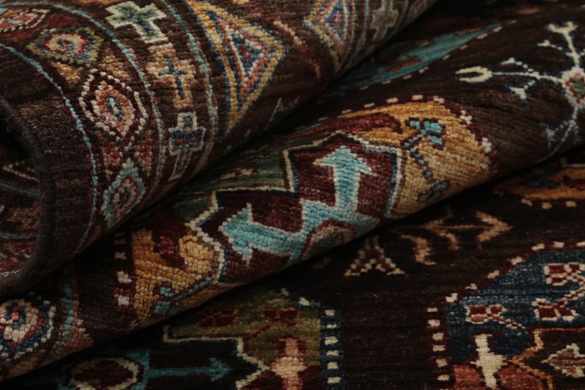 193x295 см, Афганистан, Восточные, Wool, чёрный — вид 5