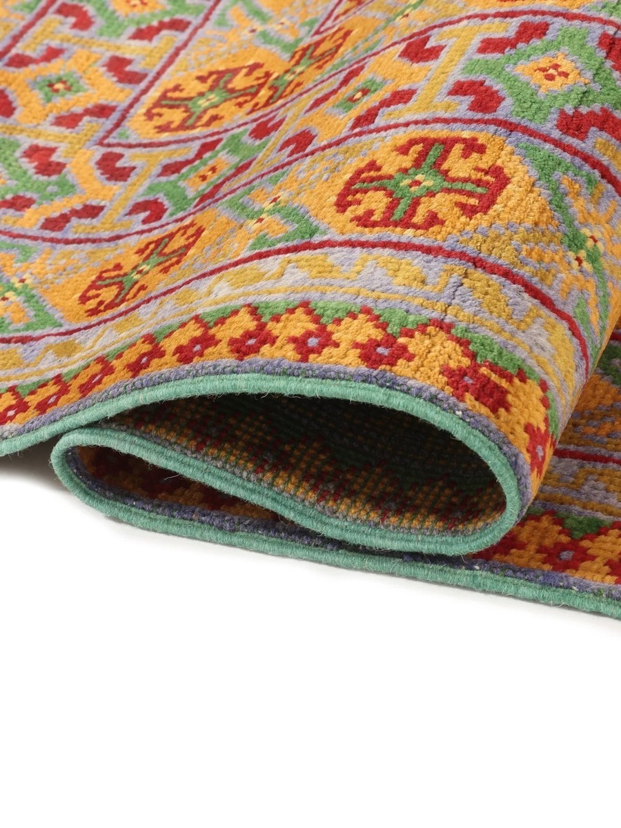 193x290 см, Афганистан, Акче, Wool, зелёный — вид 5