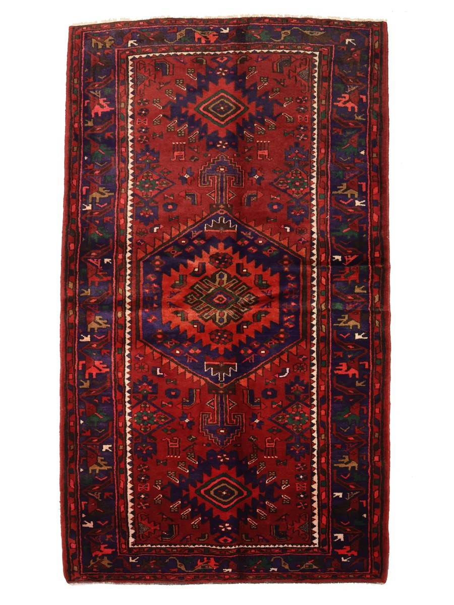 137x237 см, Иран, Хамадан, Wool, чёрный
