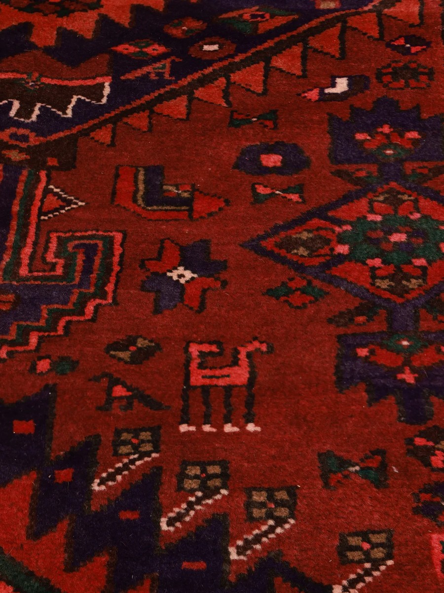 137x237 см, Иран, Хамадан, Wool, чёрный — вид 4