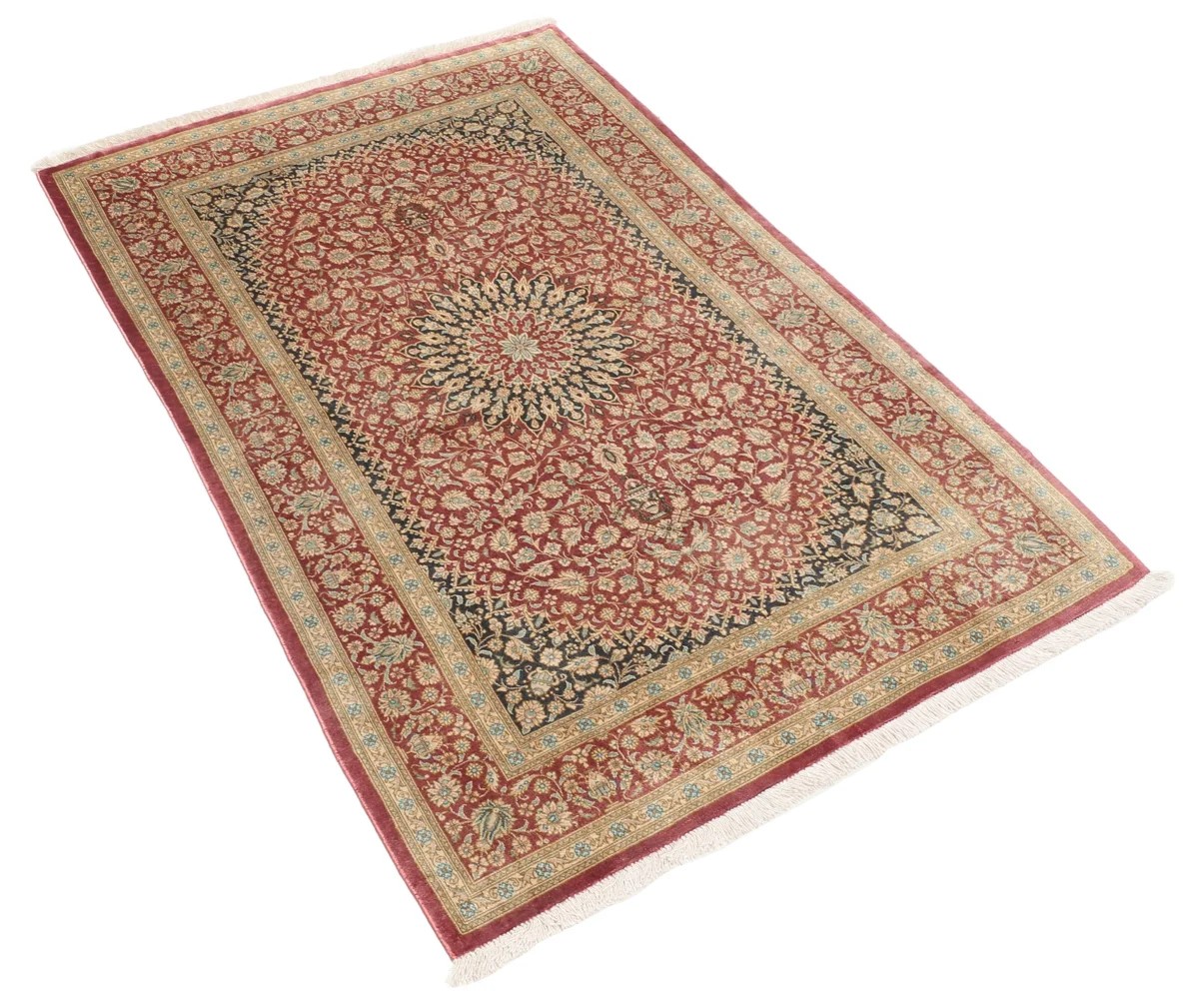 77x123 см, Иран, Шёлк, Silk, оранжевый — вид 2