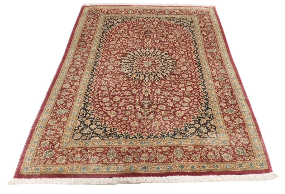 77x123 см, Иран, Шёлк, Silk, оранжевый — вид 4