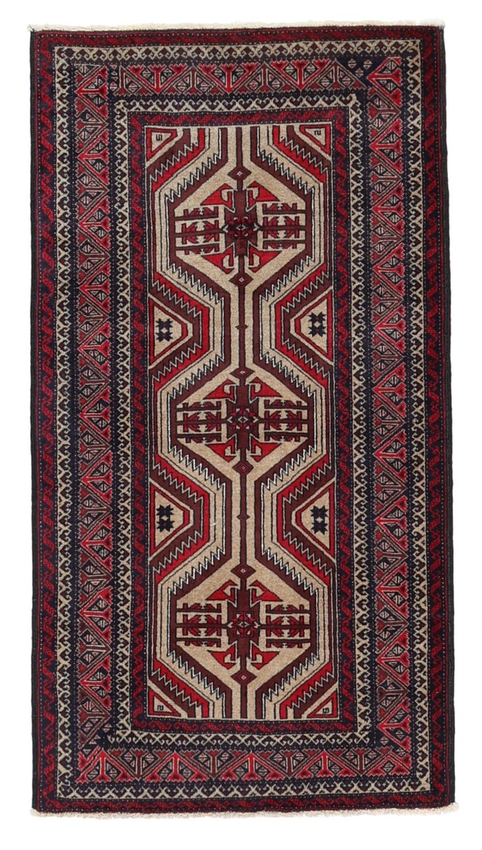 88x167 см, Иран, Балучи, Wool, чёрный