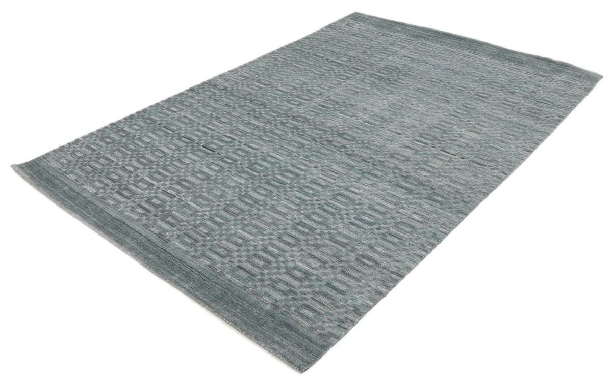 160x230 см, Индия, Однотонные, Viscose, Teal — вид 2