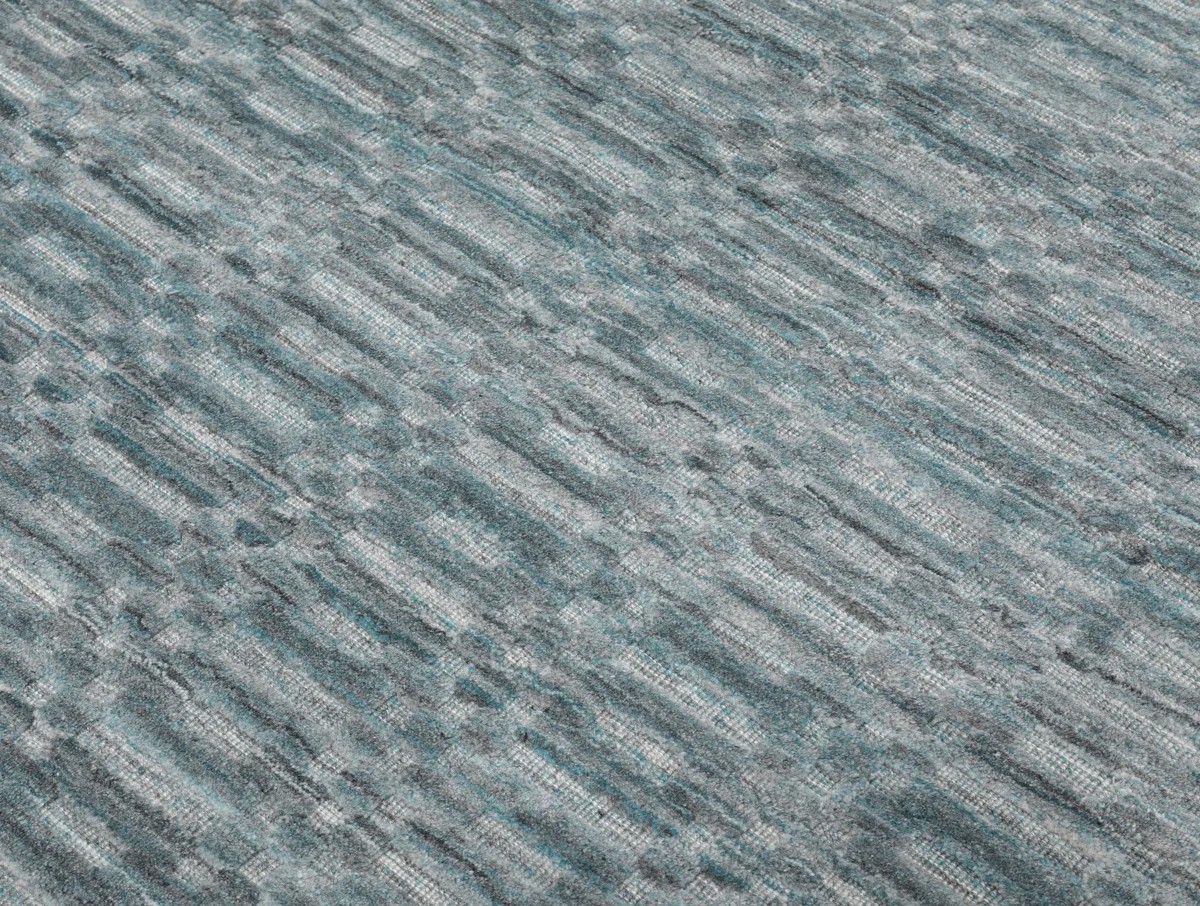 160x230 см, Индия, Однотонные, Viscose, Teal — вид 3